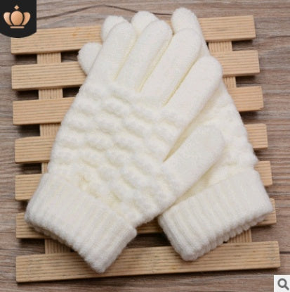Knitted Ladies Jacquard Touch Screen Warm Fashion Winter Gloves