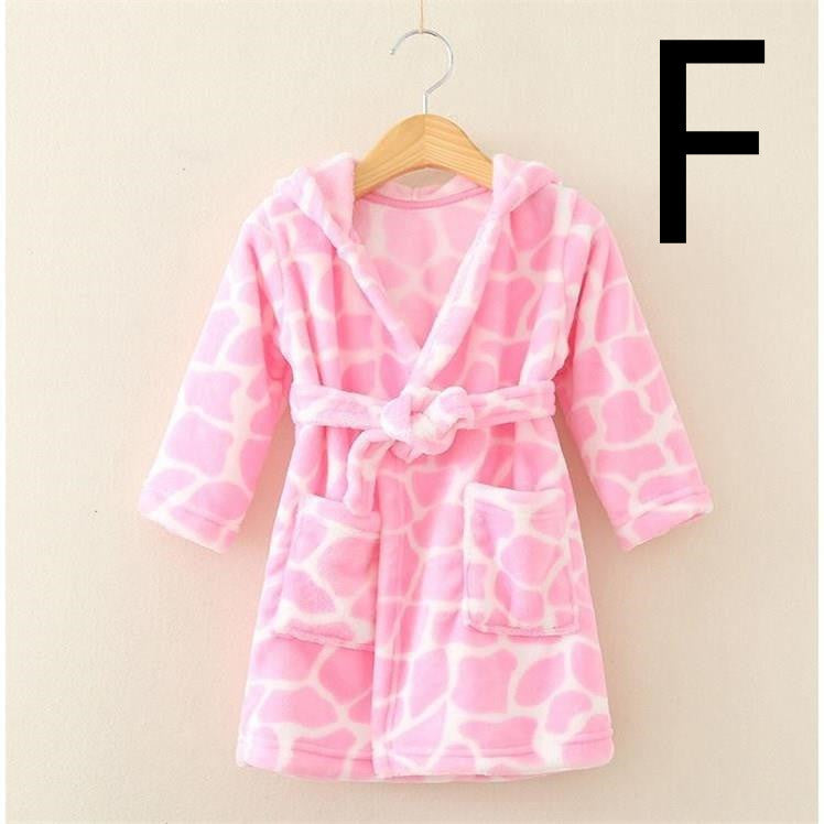 Thickened Cotton Flannel Robe For Children