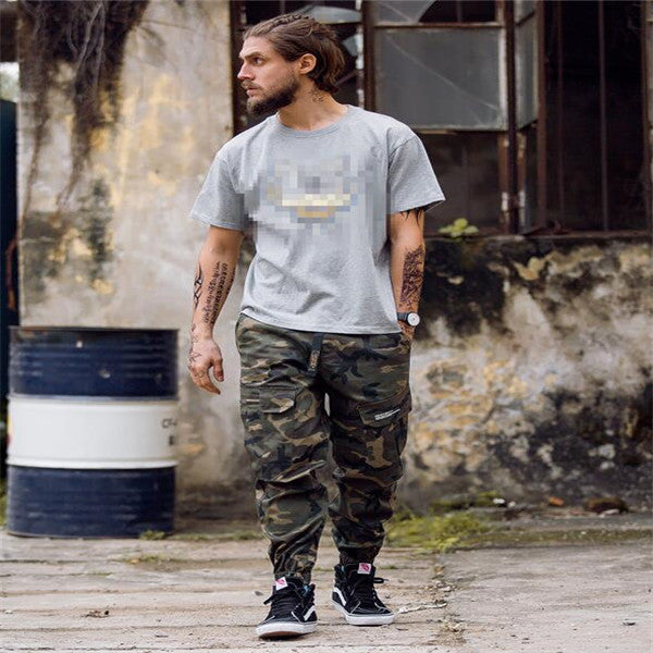 Men's Fashion Streetwear Pants - Men's Jogger Camo Harem Pants