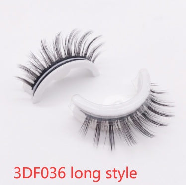 Reusable 3D Mink Lashes - Natural False Eyelashes Self Adhesive Glue Free Makeup Eyelash