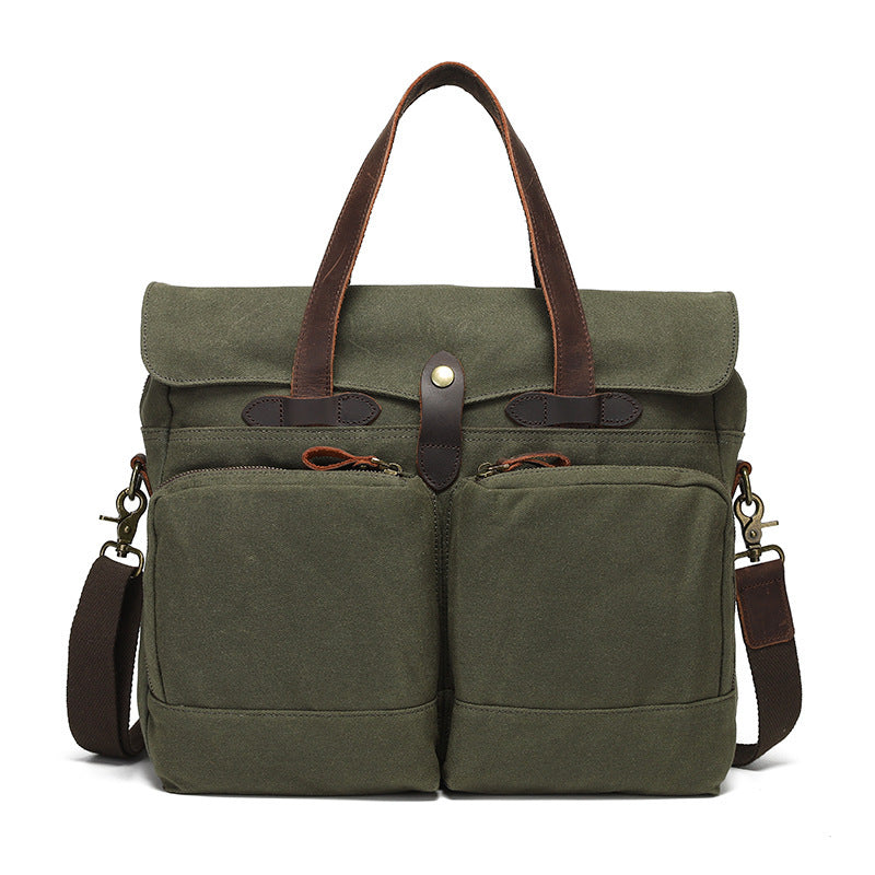 Portable Men's Briefcase - One-shoulder Crossbody Outdoor Travel