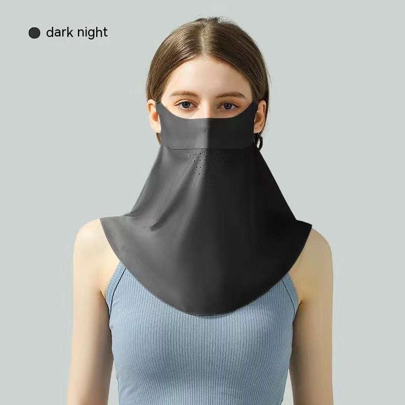 Facekini Full Face Sunscreen Mask - Breathable Thin Ice Silk