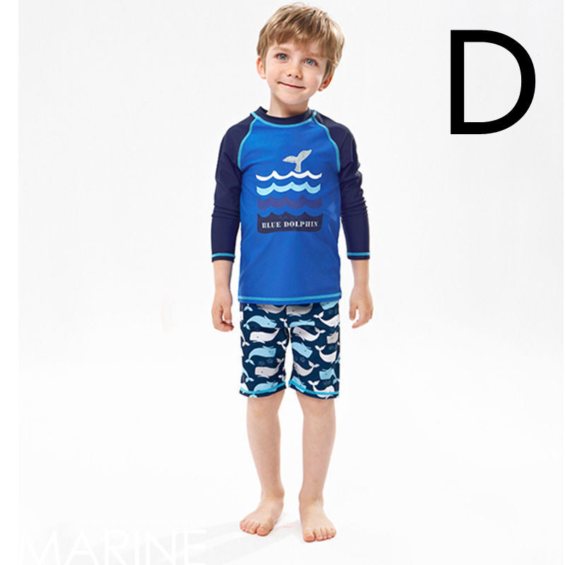 Children's Swimsuit-  Boys Split Boy Quick-Drying Swimsuit