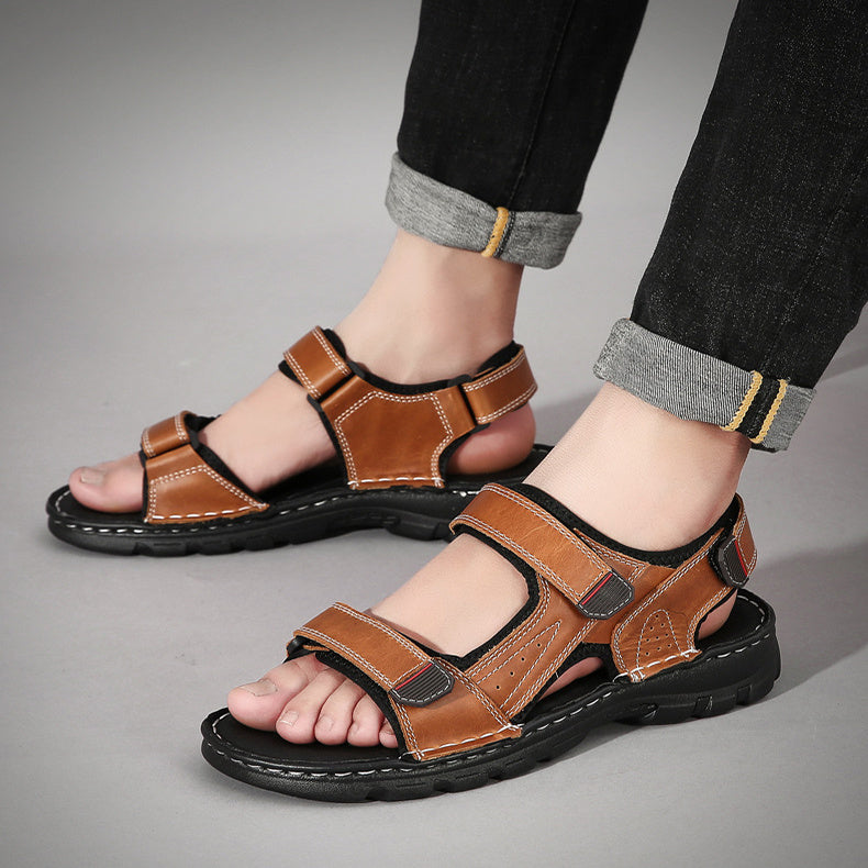 Summer Sandals - Men's Velcro Sandals And Slippers