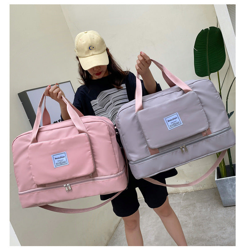 Foldable Travel Duffel Bags - Sports Gym Tote Bag Women