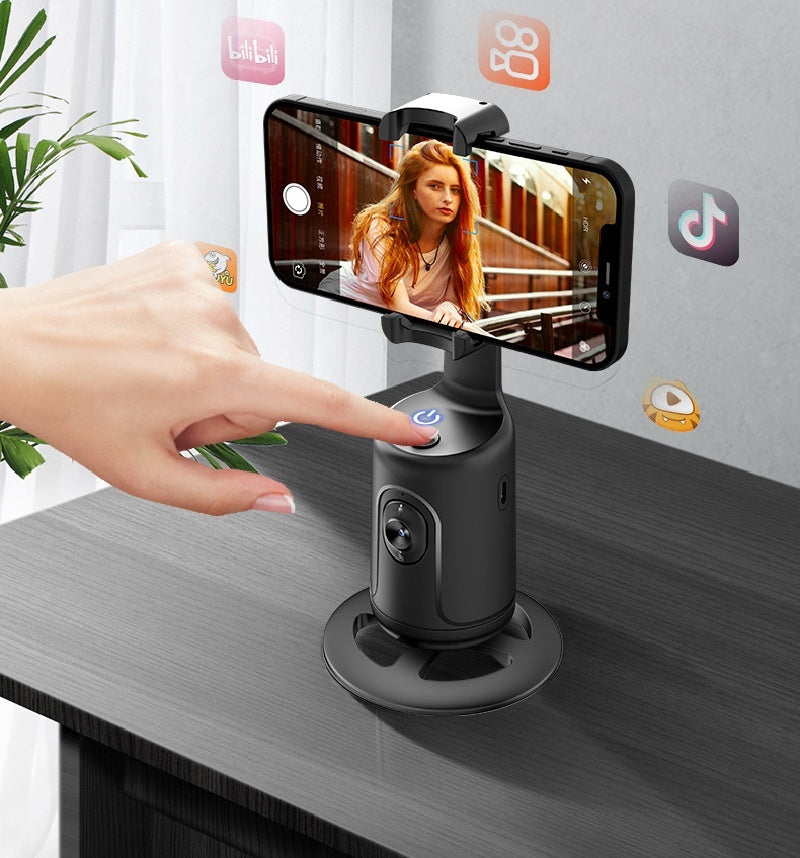 360 Auto Face Tracking Gimbal Phone Holder - AI Smart Gimbal Phone Holder For Smartphone Video Vlog Live Stabilizer Tripod