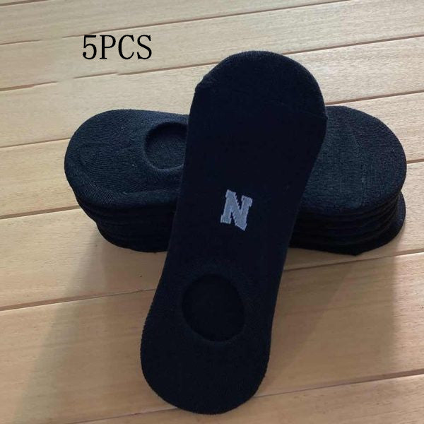 Solid Color Boat Socks - Spring Invisible Socks Socks Socks Net Red Men'S Socks