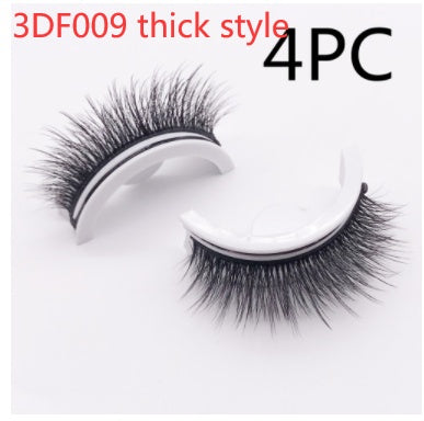 Reusable 3D Mink Lashes - Natural False Eyelashes Self Adhesive Glue Free Makeup Eyelash