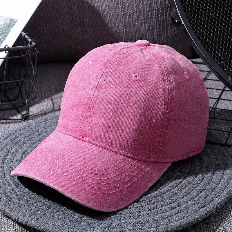 Washed Baseball Caps For Men And Women - Outdoor Distressed Sun Hats Simple Caps