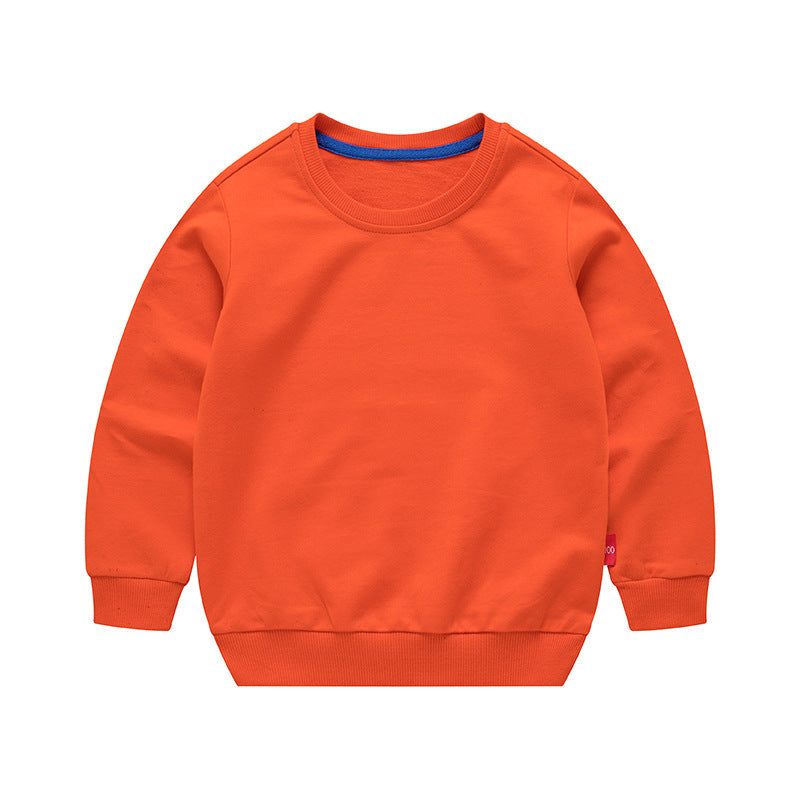 Boys Korean Round Neck Loose Long Sleeve Pullover
