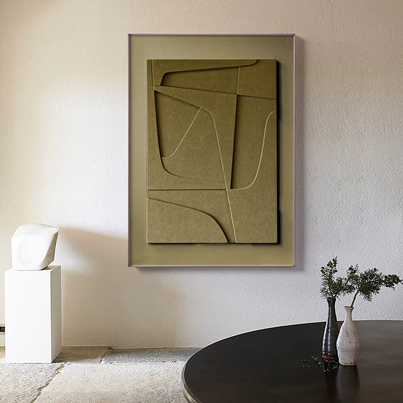 Three-dimensional Abstract Silent Style Geometric Morandi Hanging Painting - JumoShop