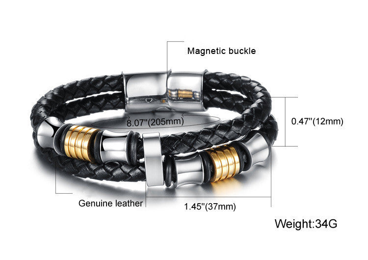 Magnetic Buckle  Knitted Hand Bracelet