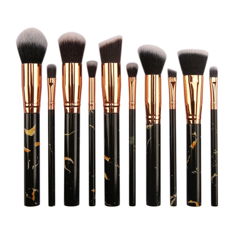10 Marble Makeup Brush Sets - Beauty Tools, Blush, Eye shadow, Face modification