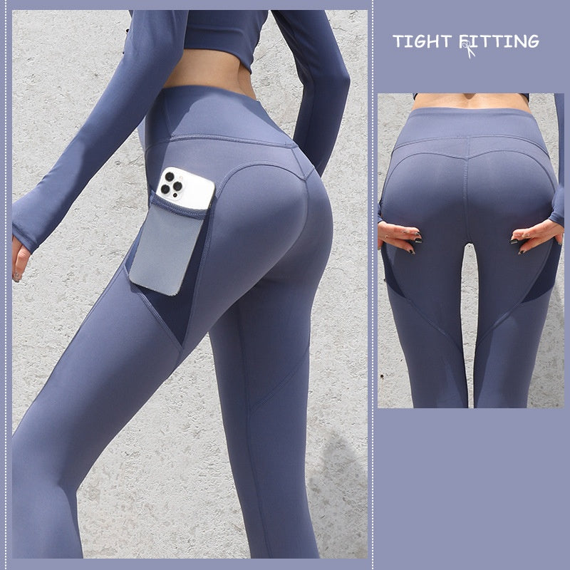 High-Waist Push-Up Seamless Gym Leggings with Pockets – Comfort Meets Performance Gym Sport Seamless Leggings With Pockets Push Up High Waist Pants Women Fitness Running Yoga Pants Gym Sport Seamless Leggings - JumoShop