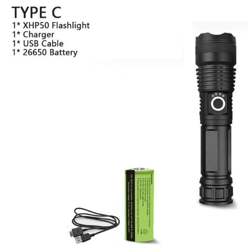 Powerful USB LED Flashlight