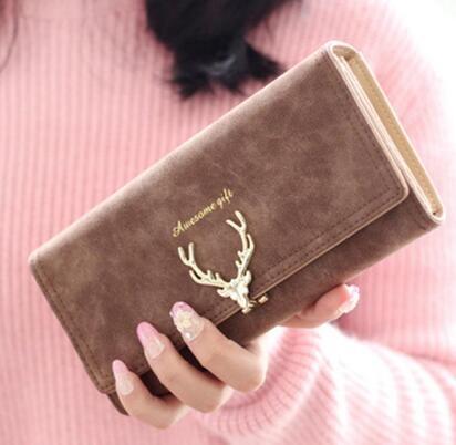 Korean Fashion Frosted Deer Woman Bag - Multi Card Holding Bag Coin Purse