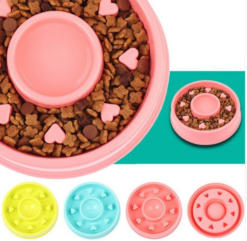 Anti-choke Plastic Dog Bowl - Healthy Feeder