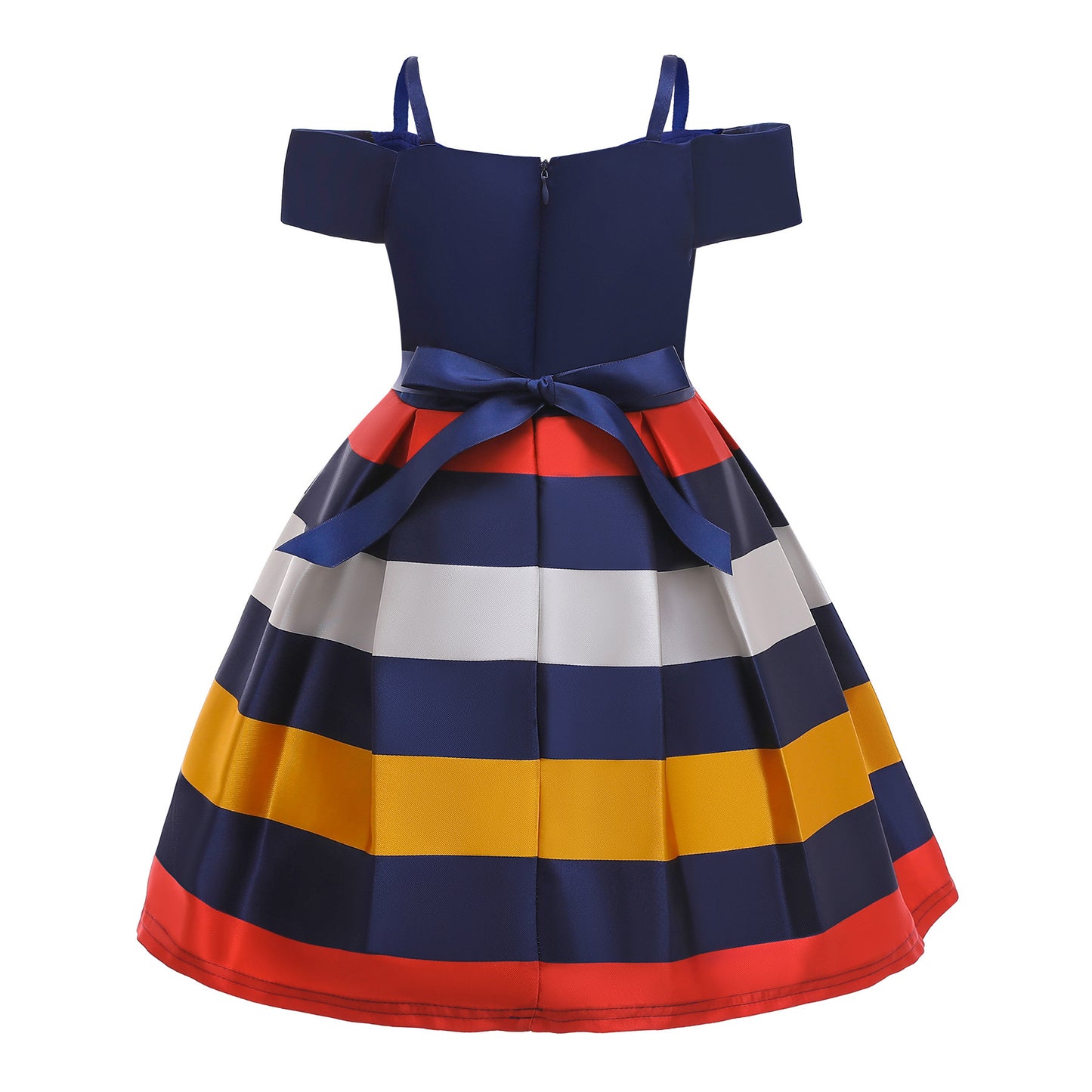 Children's Strapless Striped Sling Dress