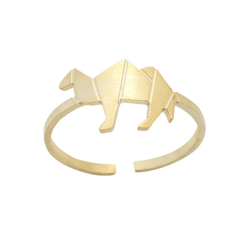 Women's Stainless Steel Rings - Vintage Golden Rings