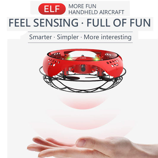 L101 UFO Interactive Drone Quadcopter Intelligent Fly Hand Control Helicopter Children Magic Dron Toy