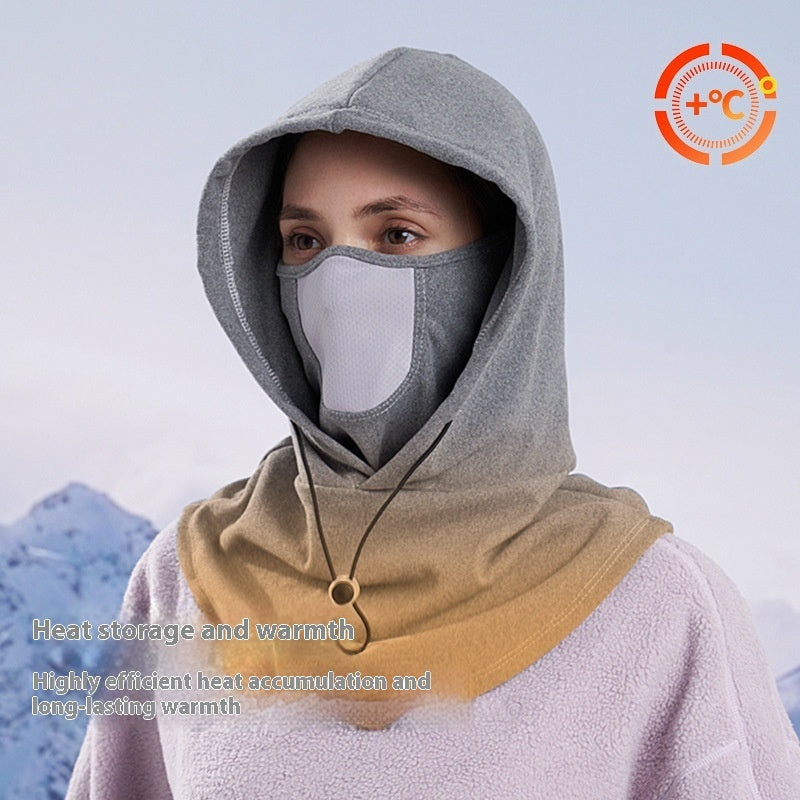 Winter Thermal Fleece Scarf - Ski Face Mask Neck Warmer Hood Hat Windproof Cold Warm Riding Cap Sports Outdoor
