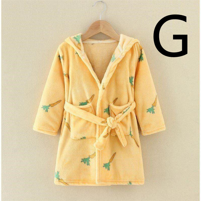 Thickened Cotton Flannel Robe For Children