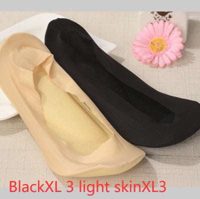 3D Arch Foot Massage Health Care Women Socks - Summer Socks Ice Silk Socks Invisible Slippers Feet Care