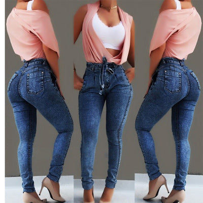 Hot Fringed High Waisted Jeans