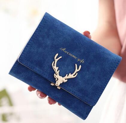 Korean Fashion Frosted Deer Woman Bag - Multi Card Holding Bag Coin Purse