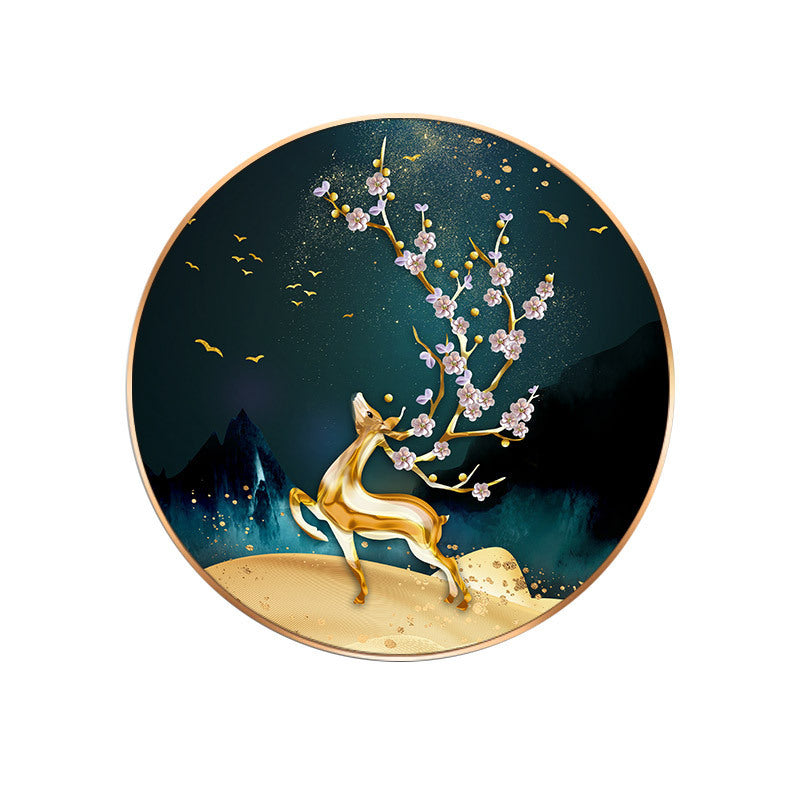 Golden Deer Diamond Painting – Crystal Mosaic Wall Art for Living Room - JumoShop