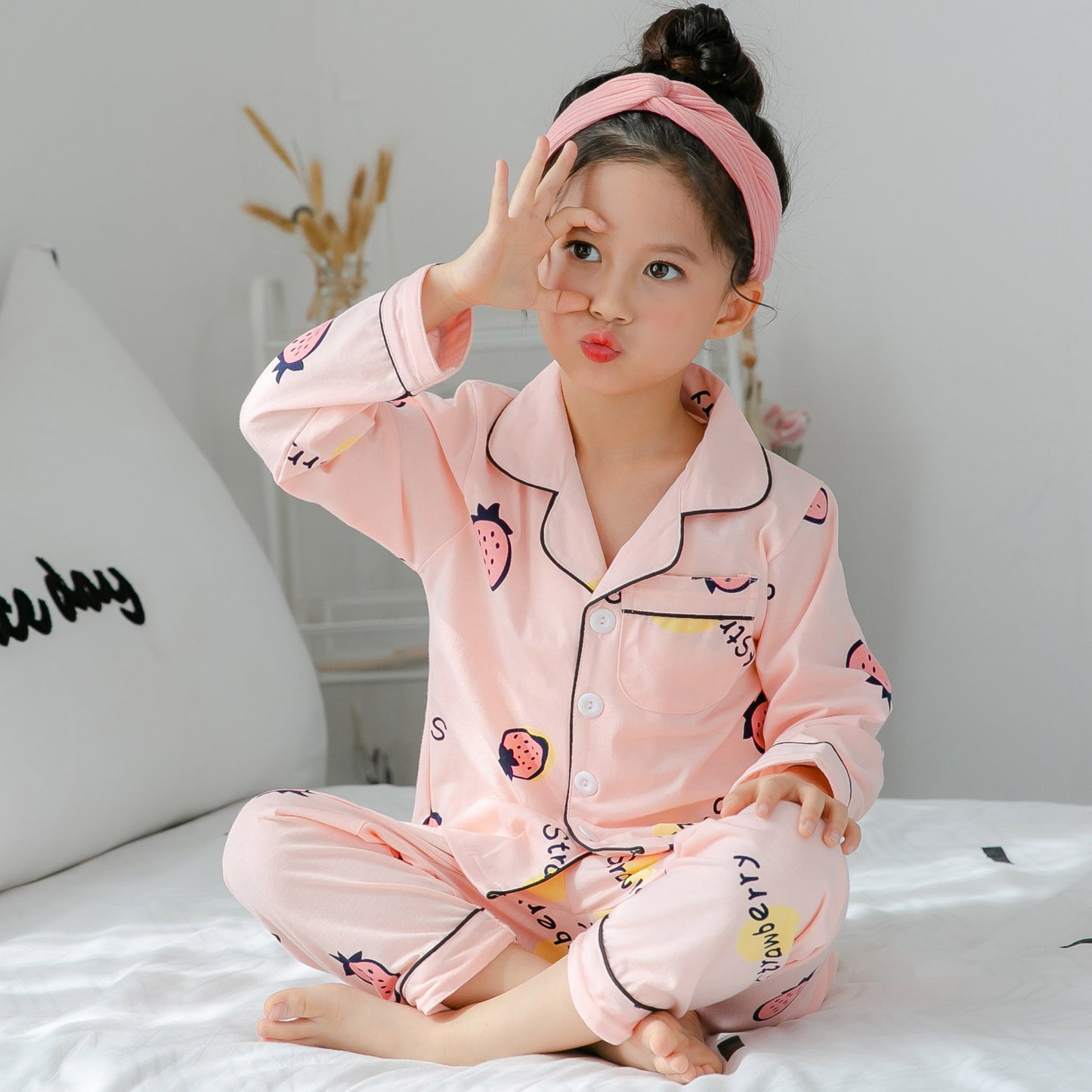 Cute Cotton Pajamas For Children
