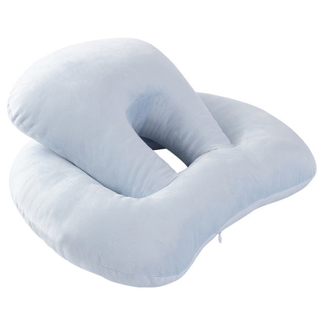 U-Shaped Desk Nap Pillow - Neck Supporter Seat Cushion Headrest Travel Neck Pillow With Arm Rest