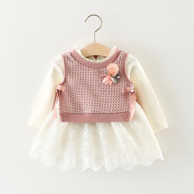 Baby Princess Dress with A Side Tie Top