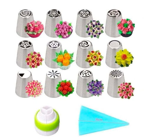 3-in-1 Limited Edition Christmas Style Stainless Steel Cake Decorating Nozzle - JumoShop