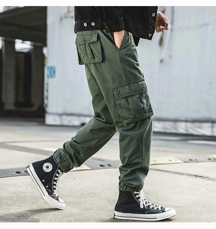Men's American-style - Retro Casual Loose Cropped Pants