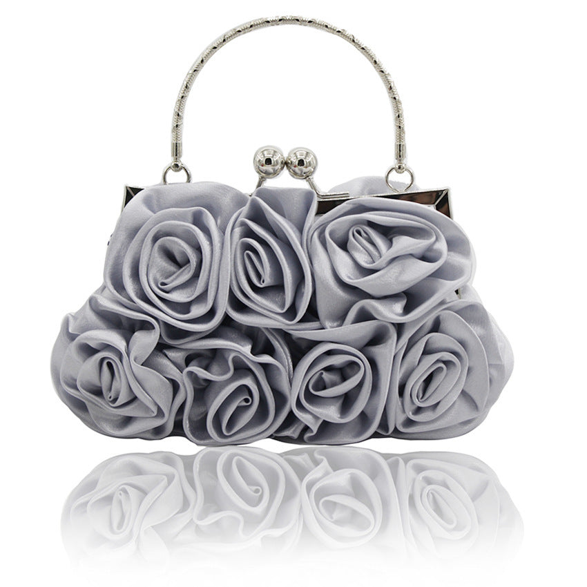 Hand-Held Rose Bag - Dinner Bridal Bag