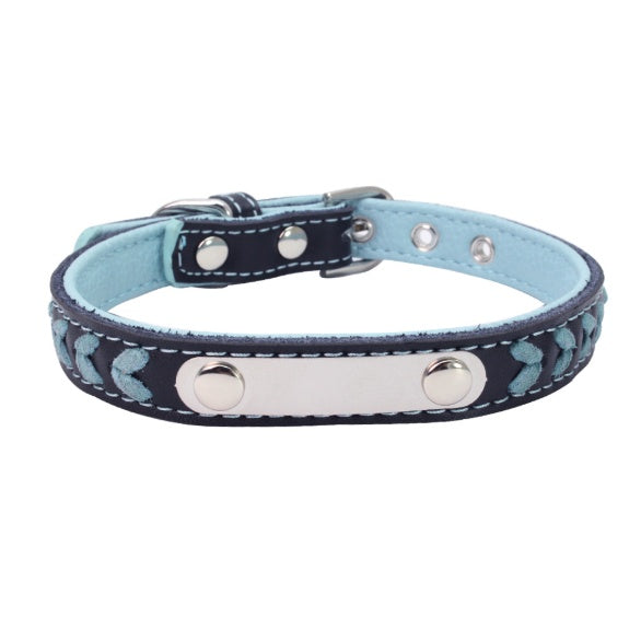 Stainless Steel Iron Dog Collar with Personalized Laser Engraving – Style Meets Security!