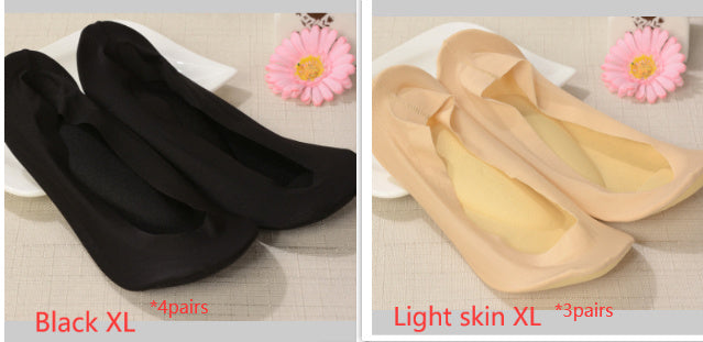 3D Arch Foot Massage Health Care Women Socks - Summer Socks Ice Silk Socks Invisible Slippers Feet Care