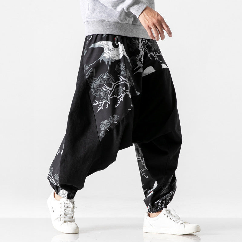 Crotch Patchwork Pants