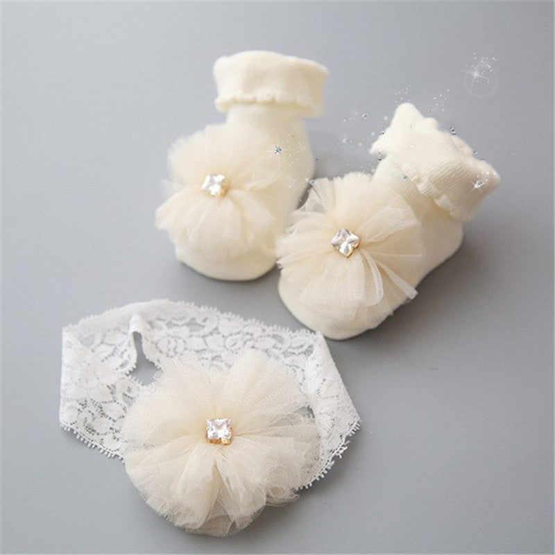 Stylish Children's short socks headband accessories