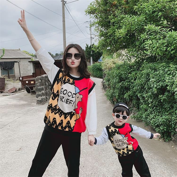 Cute Sweaters Parent-Child wear