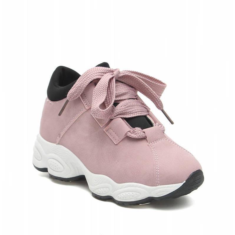 Korean Shoes - women shoes female students casual thick-soled running shoes female tide