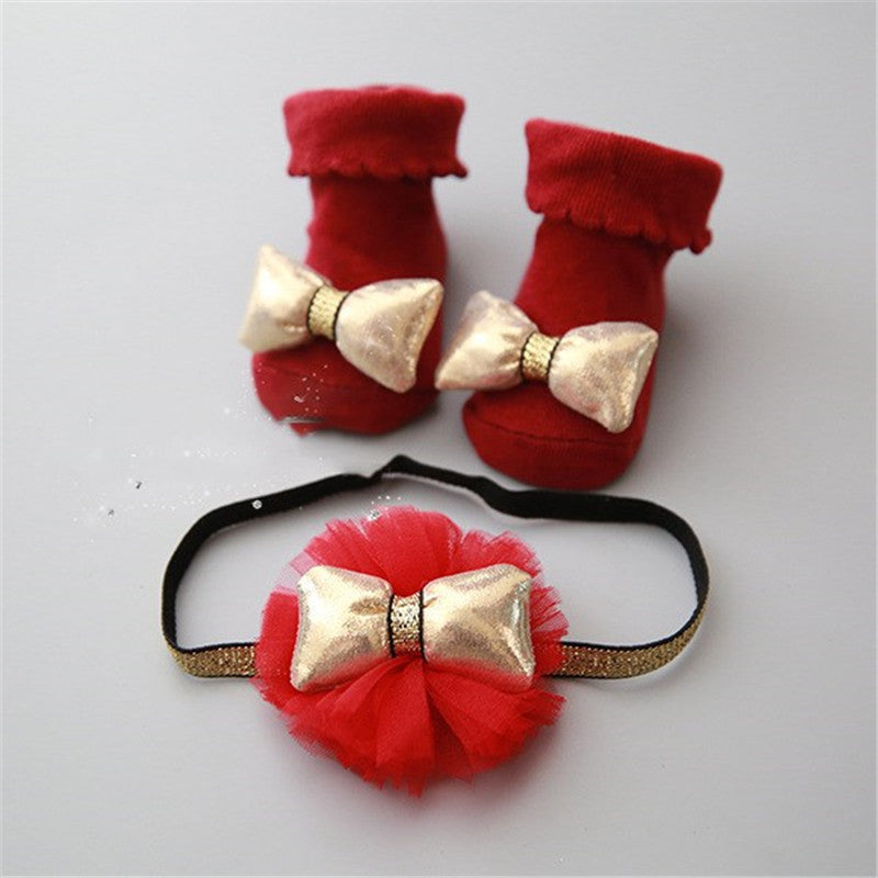 Stylish Children's short socks headband accessories