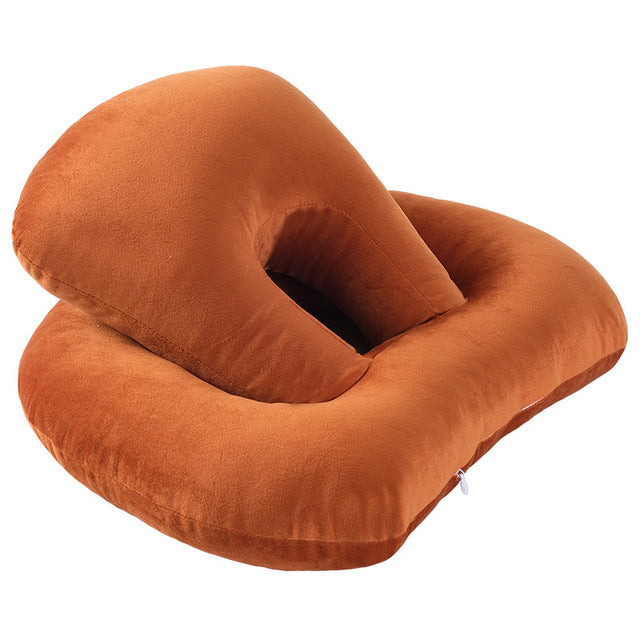 U-Shaped Desk Nap Pillow - Neck Supporter Seat Cushion Headrest Travel Neck Pillow With Arm Rest