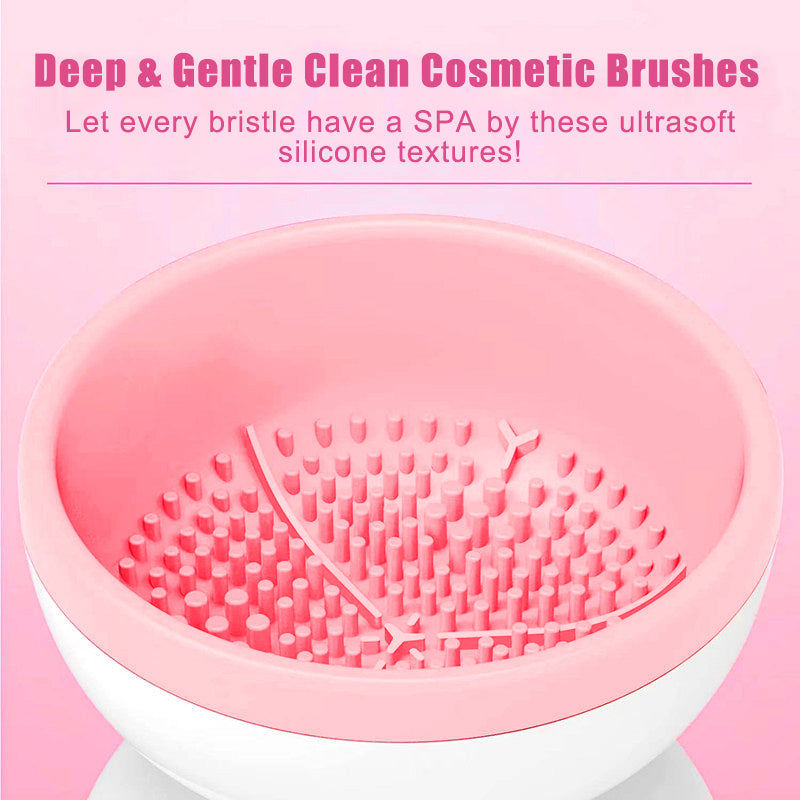 Portable USB Makeup Brush Cleaner - Machine Electric Cosmetic Brush Cleaning Washing Tools Automatic Clean Makeup Brushes