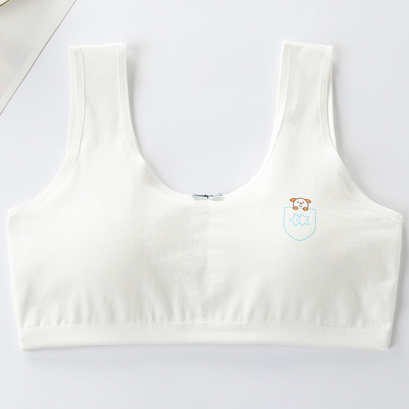Pure Cotton Underwear Bra - Primary Student Vest, Female Junior High, Girl High School  Underwear Pure Cotton Bra