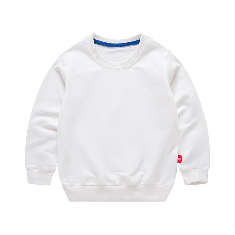 Boys Korean Round Neck Loose Long Sleeve Pullover