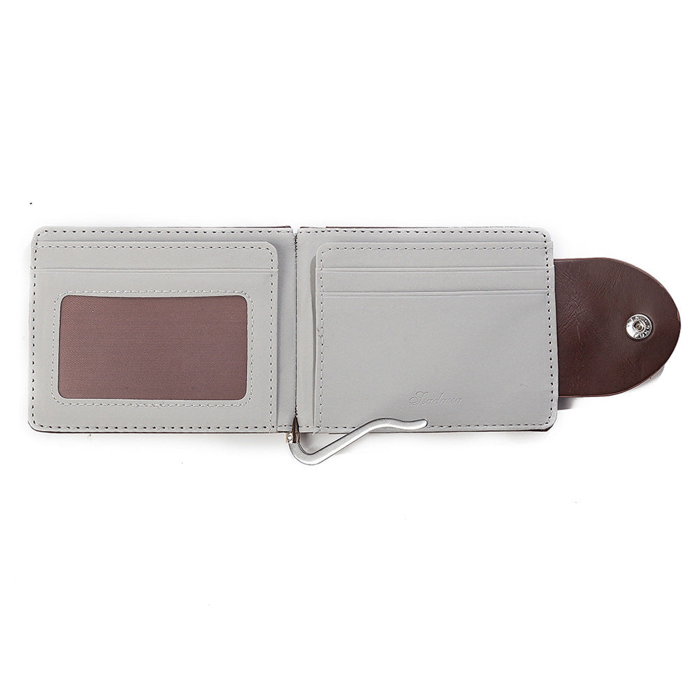 Men's Wallet - Leather Wallet Short Fashion