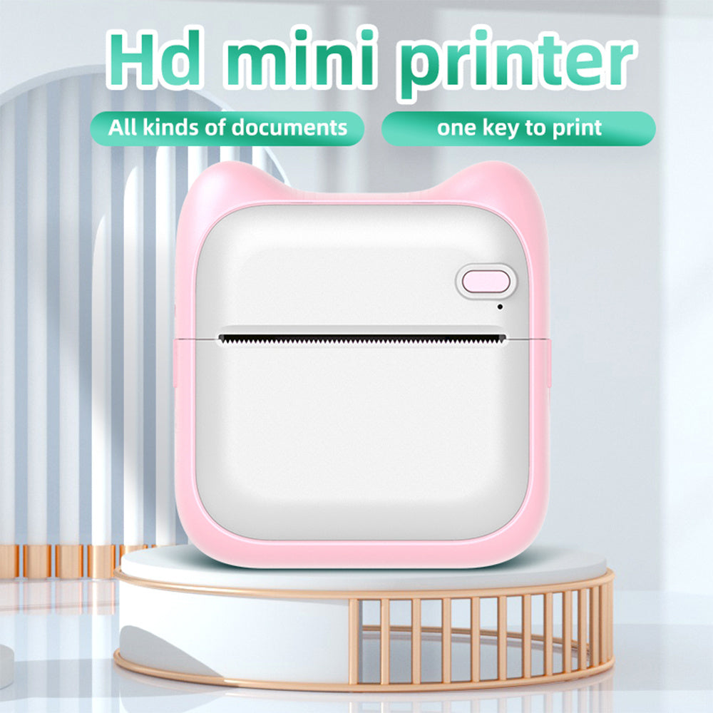 Mini Pocket Printer For Students - Portable Home Small Label Photo Bluetooth Thermal Printer