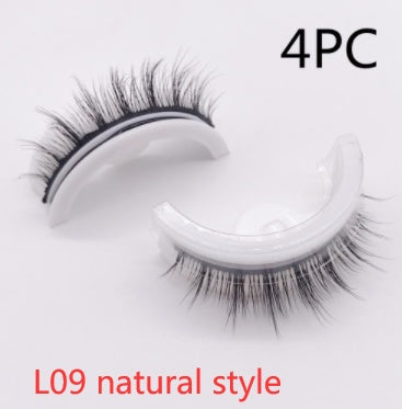 Reusable 3D Mink Lashes - Natural False Eyelashes Self Adhesive Glue Free Makeup Eyelash